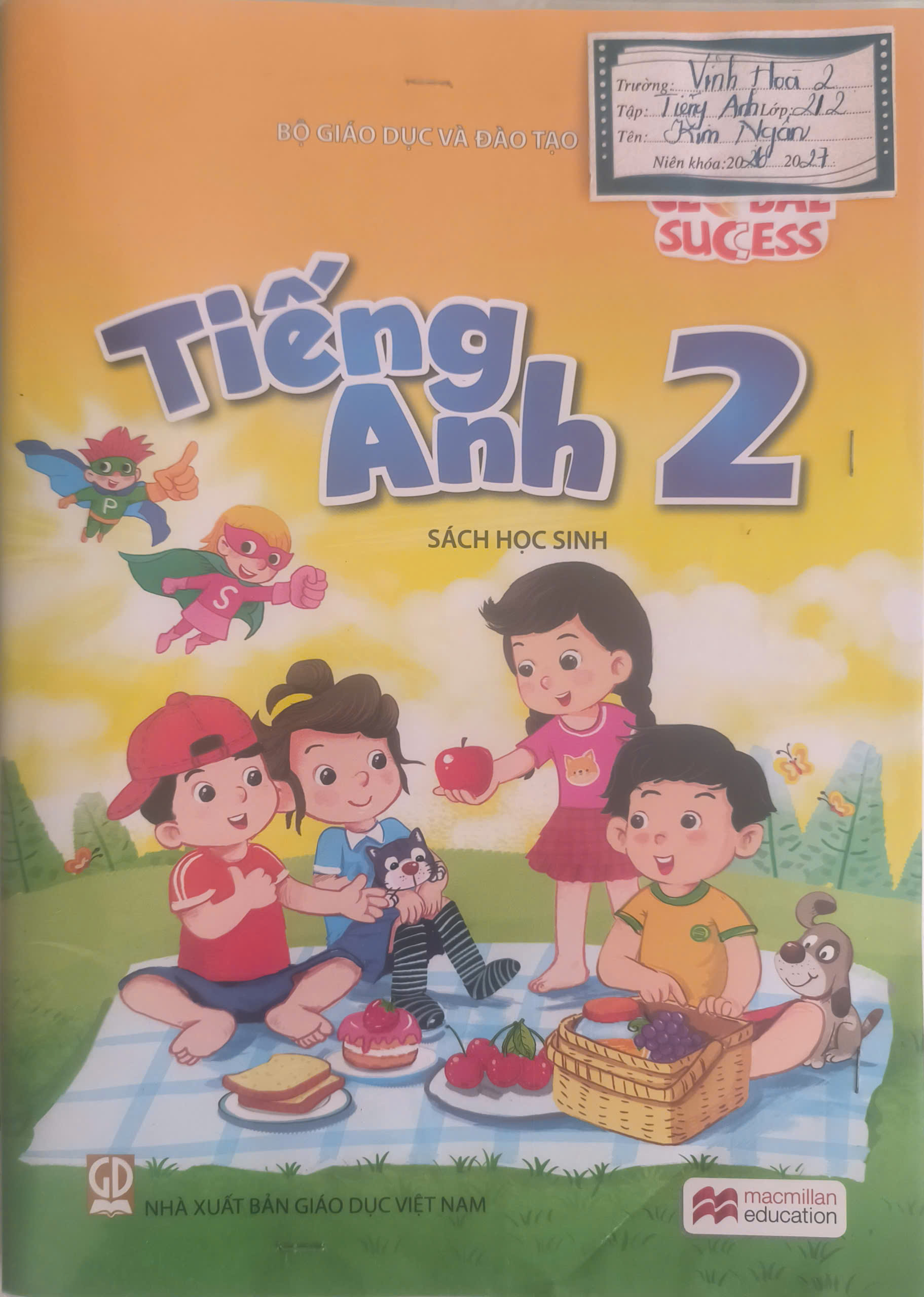 Bìa Tiếng Anh lớp 2